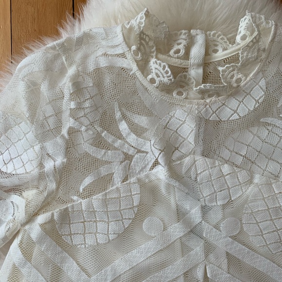 Anthropologie Maeve Pina Lace Top 0 - Picture 11 of 11